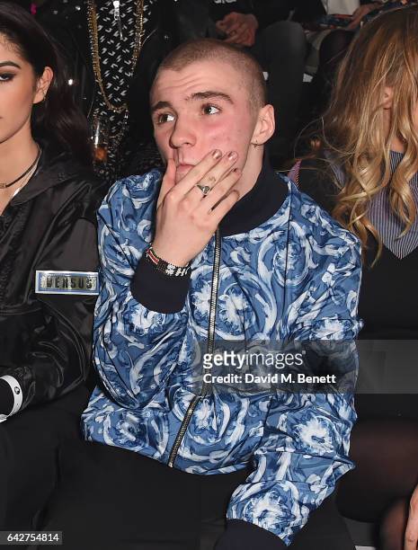Rocco Ritchie attends the VERSUS show during the London Fashion Week February 2017 collections on February 18, 2017 in London, England.
