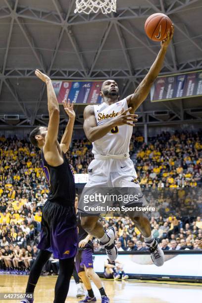 Wichita State Shockers forward Rashard Kelly during the Missouri Valley Conference mens basketball game between the Northern Iowa Panthers and the...