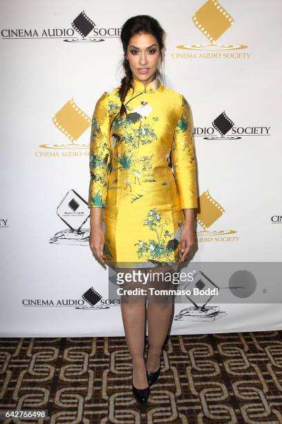 Janina Gavankar attends the 53rd Annual Cinema Audio Society Awards held at Omni Los Angeles Hotel at California Plaza on February 18, 2017 in Los...