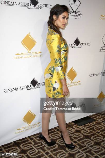 Janina Gavankar attends the 53rd Annual Cinema Audio Society Awards held at Omni Los Angeles Hotel at California Plaza on February 18, 2017 in Los...