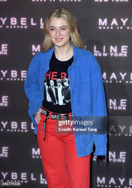 Anais Gallagher attends the Maybelline Bring on the Night party at The Scotch of St James on February 18, 2017 in London, United Kingdom