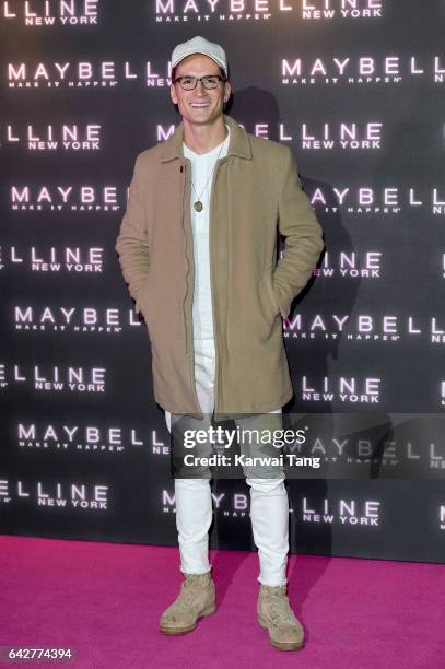 Oliver Proudlock attends the Maybelline Bring on the Night party at The Scotch of St James on February 18, 2017 in London, United Kingdom