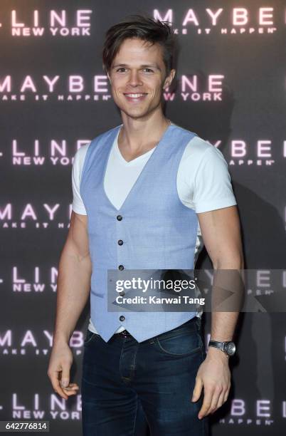 Dan Olsen attends the Maybelline Bring on the Night party at The Scotch of St James on February 18, 2017 in London, United Kingdom