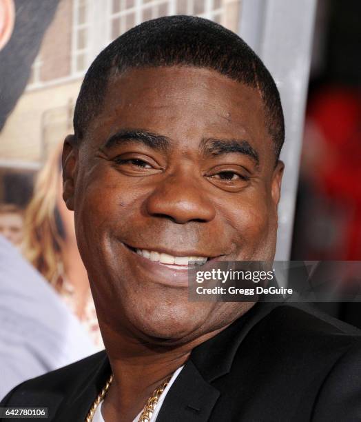 Actor Tracy Morgan arrives at the premiere of Warner Bros. Pictures' "Fist Fight" at Regency Village Theatre on February 13, 2017 in Westwood,...