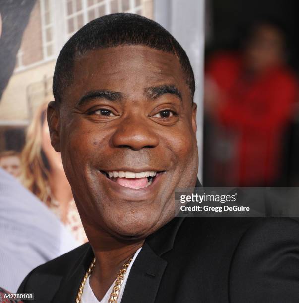 Actor Tracy Morgan arrives at the premiere of Warner Bros. Pictures' "Fist Fight" at Regency Village Theatre on February 13, 2017 in Westwood,...