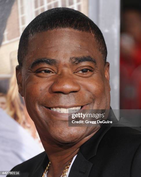 Actor Tracy Morgan arrives at the premiere of Warner Bros. Pictures' "Fist Fight" at Regency Village Theatre on February 13, 2017 in Westwood,...