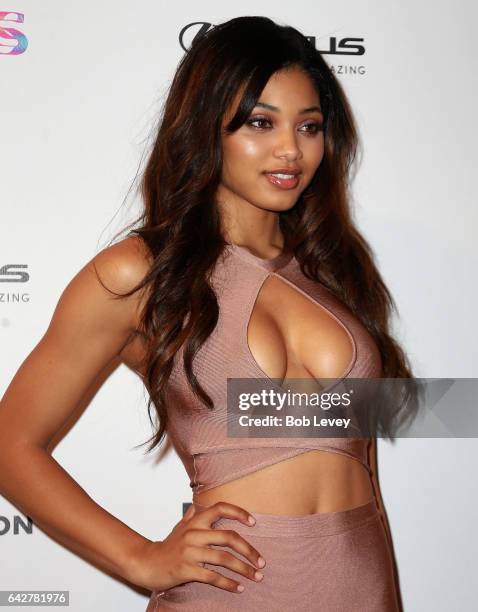 Swimsuit model Danielle Herrington attends the VIBES by Sports Illustrated Swimsuit 2017 launch festival at Post HTX on February 18, 2017 in Houston,...