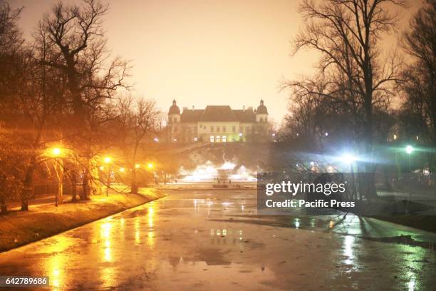 The fifth annual Winter Evening of Light was held at the Royal Lazienki Park on February 18 2017 in Warsaw, Poland. The evening showcased the park...