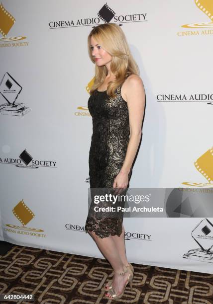 Actress Jessica Morris attends the 53rd Annual Cinema Audio Society Awards at Omni Los Angeles Hotel at California Plaza on February 18, 2017 in Los...