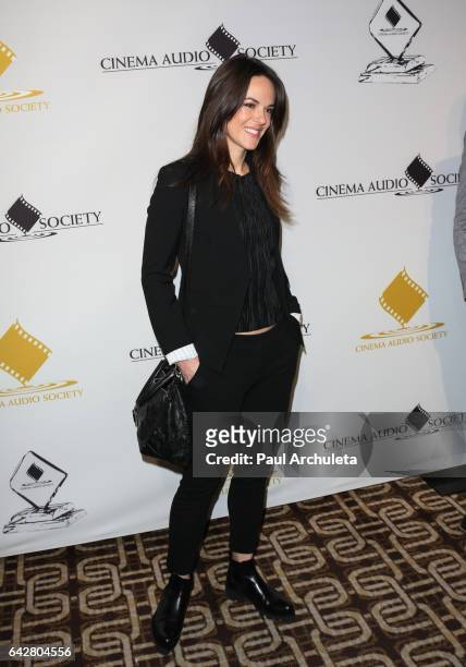 Actress Sarah Butler attends the 53rd Annual Cinema Audio Society Awards at Omni Los Angeles Hotel at California Plaza on February 18, 2017 in Los...