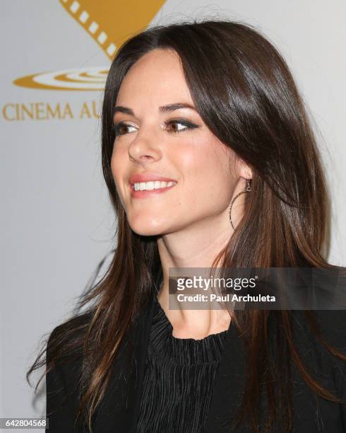 Actress Sarah Butler attends the 53rd Annual Cinema Audio Society Awards at Omni Los Angeles Hotel at California Plaza on February 18, 2017 in Los...