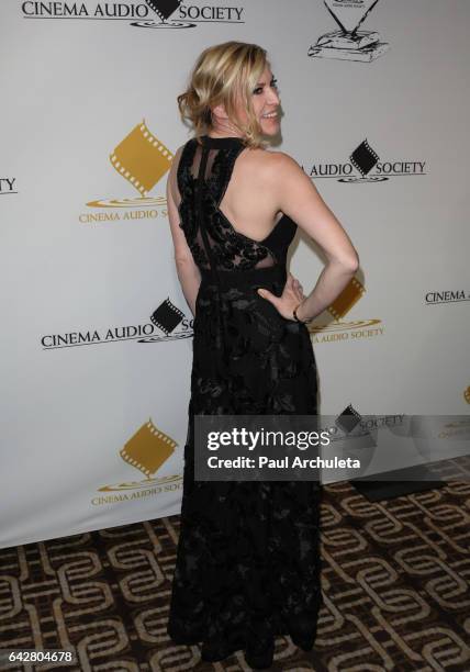 Actress Hillary Hickam attends the 53rd Annual Cinema Audio Society Awards at Omni Los Angeles Hotel at California Plaza on February 18, 2017 in Los...