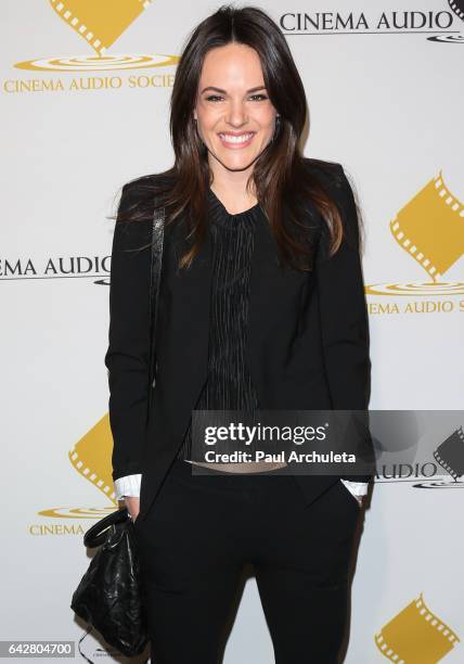 Actress Sarah Butler attends the 53rd Annual Cinema Audio Society Awards at Omni Los Angeles Hotel at California Plaza on February 18, 2017 in Los...