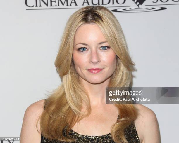 Actress Jessica Morris attends the 53rd Annual Cinema Audio Society Awards at Omni Los Angeles Hotel at California Plaza on February 18, 2017 in Los...