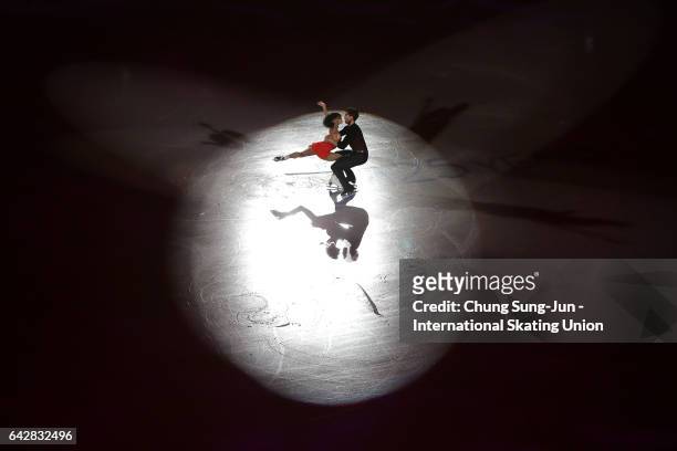 Liubov Ilyushechkina and Dylan Moscovitch of Canada skate in the Exhibition program during ISU Four Continents Figure Skating Championships -...