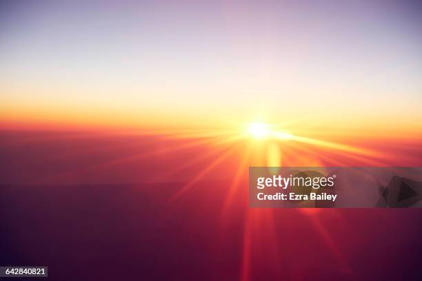 abstract sunrise - solar flare bildbanksfoton och bilder