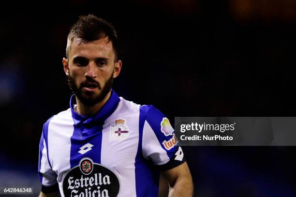 Emre Çolak midfielder of Deportivo de La Coruña during the La Liga Santander match between Deportivo de La Coruña and Deportivo Alaves at Riazor...