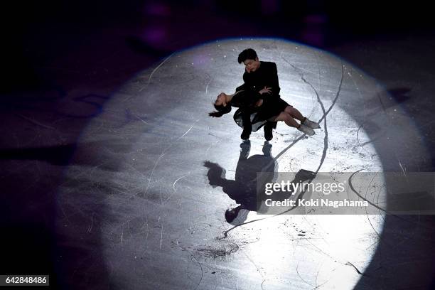 Maia Shibutani and Alex Shibutani of United States perform in the Exhibition program during ISU Four Continents Figure Skating Championships -...