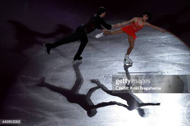 Liubov Ilyushechkina and Dylan Moscovitch of Canada perform in the Exhibition program during ISU Four Continents Figure Skating Championships -...