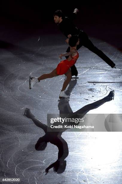 Liubov Ilyushechkina and Dylan Moscovitch of Canada perform in the Exhibition program during ISU Four Continents Figure Skating Championships -...