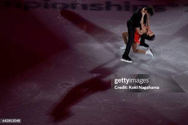 Liubov Ilyushechkina and Dylan Moscovitch of Canada perform in the Exhibition program during ISU Four Continents Figure Skating Championships -...