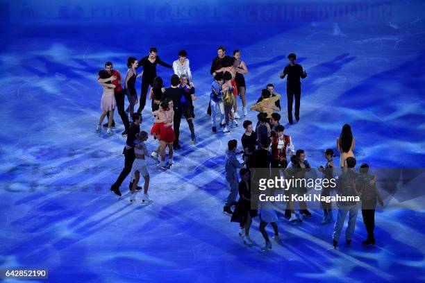 General view of Gangneung Ice Arena during he Exhibition program in ISU Four Continents Figure Skating Championships - Gangneung -Test Event For...