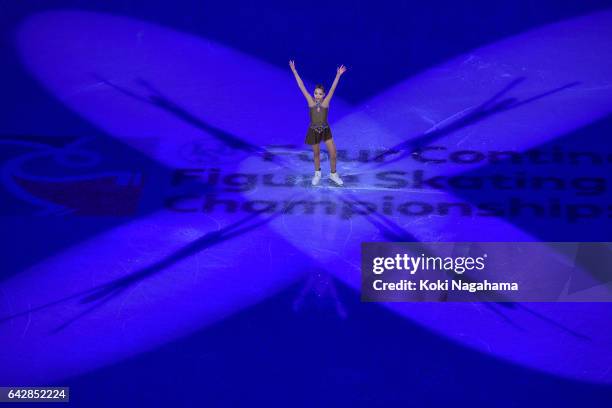 Eunsoo Kim of South Korea performs in the Exhibition program during ISU Four Continents Figure Skating Championships - Gangneung -Test Event For...