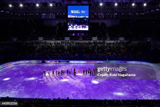 General view of Gangneung Ice Arena during he Exhibition program in ISU Four Continents Figure Skating Championships - Gangneung -Test Event For...