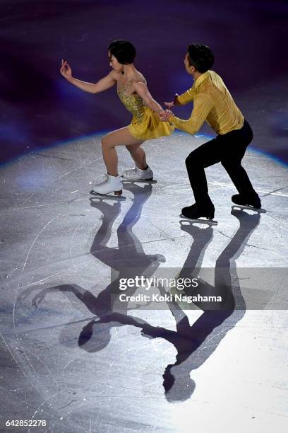 Wenjing Sui and Cong Han of China pserform in the Exhibition program during ISU Four Continents Figure Skating Championships - Gangneung -Test Event...