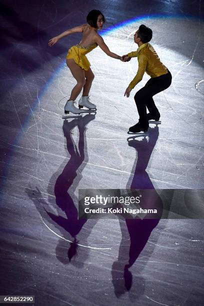 Wenjing Sui and Cong Han of China pserform in the Exhibition program during ISU Four Continents Figure Skating Championships - Gangneung -Test Event...