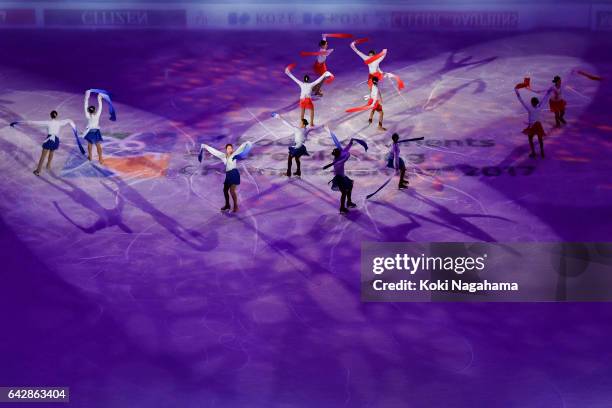 General view of Gangneung Ice Arena during in the Exhibition program in ISU Four Continents Figure Skating Championships - Gangneung -Test Event For...