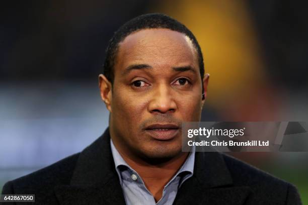 Paul Ince looks on during the Emirates FA Cup Fifth Round match between Wolverhampton Wanderers and Chelsea at Molineux on February 18, 2017 in...