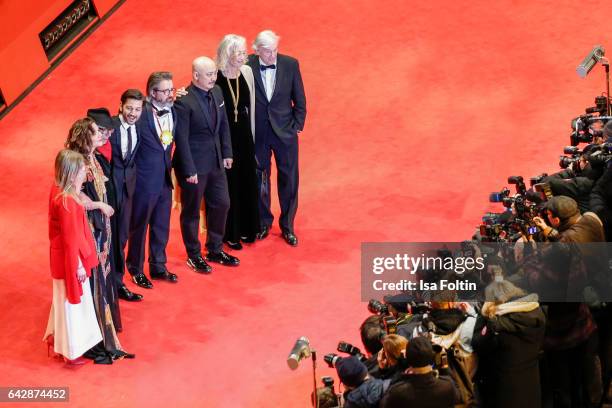 The international jury with Julia Jentsch, Maggie Gyllenhaal, Dieter Kosslick, Diego Luna, Olafur Eliasson, Wang Quanan, Dora Bouchoucha Fourati,...