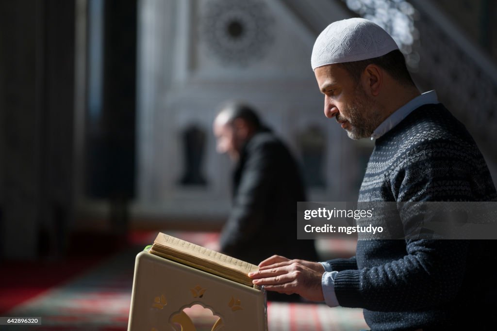 Muslims prayer in mosque