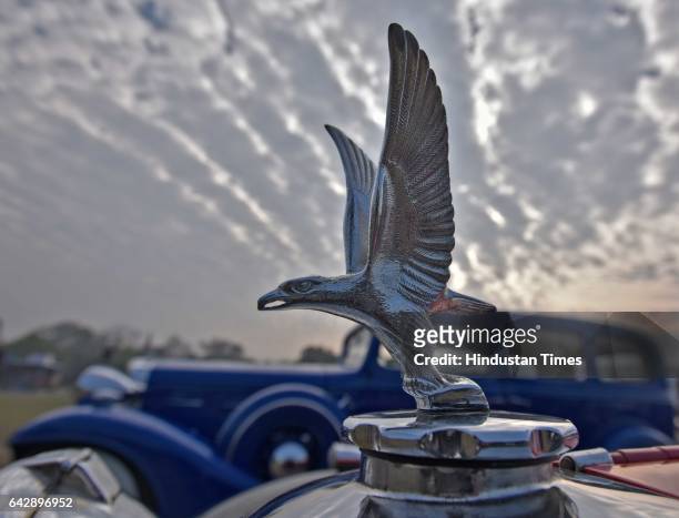 Alvis Vintage car displayed during the 7th edition of 21 Gun Salute International Vintage Car Rally at India Gate, on February 19 in New Delhi,...