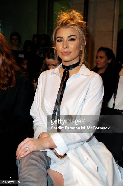Olivia Buckland attends the Pam Hogg show during the London Fashion Week February 2017 collections on February 19, 2017 in London, England.