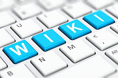 Wiki text word on computer keyboard keys