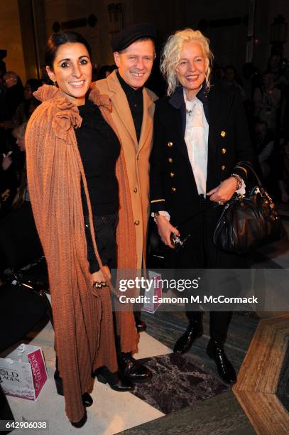 Ellen von Unwerth and guests attend the Pam Hogg show during the London Fashion Week February 2017 collections on February 19, 2017 in London,...