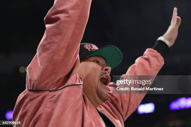 Fat Joe attends the 2017 Taco Bell Skills Challenge at Smoothie King Center on February 18, 2017 in New Orleans, Louisiana. NOTE TO USER: User...