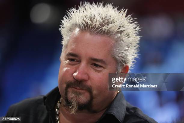 Guy Fieri attends the 2017 Taco Bell Skills Challenge at Smoothie King Center on February 18, 2017 in New Orleans, Louisiana. NOTE TO USER: User...