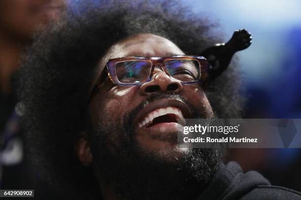 Questlove attends the 2017 Taco Bell Skills Challenge at Smoothie King Center on February 18, 2017 in New Orleans, Louisiana. NOTE TO USER: User...