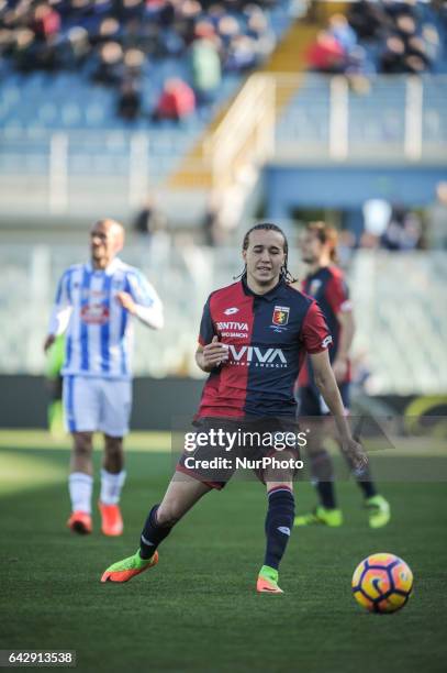 Laxalt Diego during the Italian Serie A football match Pescara vs Genoa on February 19 in Pescara, Italy.