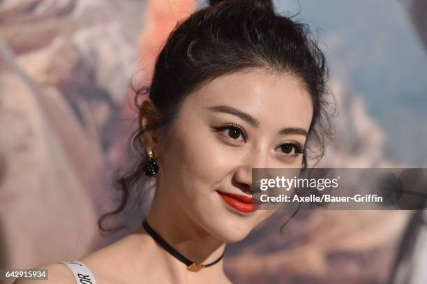 Actress Jing Tian arrives at the premiere of Universal Pictures' 'The Great Wall' at TCL Chinese Theatre IMAX on February 15, 2017 in Hollywood,...