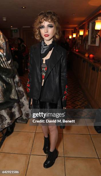 Ellie Rae Winstone attends the Pam Hogg after-show party during the London Fashion Week February 2017 collections at Bunga Bunga on February 19, 2017...