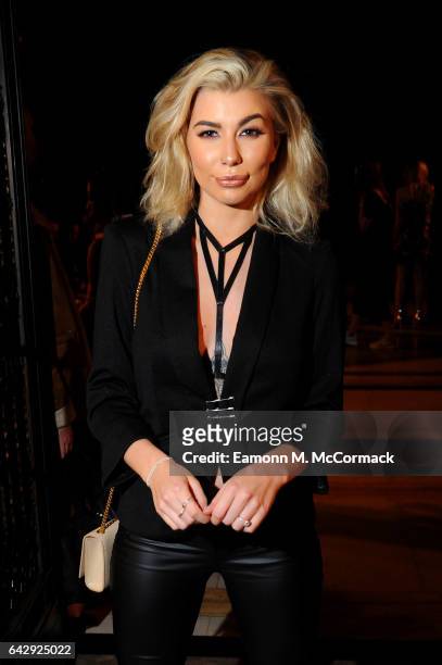 Olivia Buckland attends the House Of Mea show during the London Fashion Week February 2017 collections on February 19, 2017 in London, England.