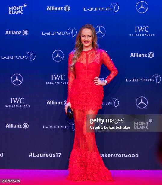 Nel-Olivia Waga attends the 2017 Laureus World Sports Awards at the Salle des Etoiles, Sporting Monte Carlo on February 14, 2017 in Monaco, Monaco.