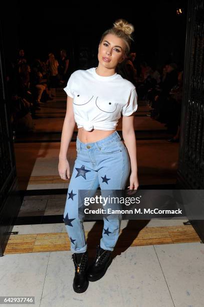 Olivia Buckland attends the Alexis Carballosa show during the London Fashion Week February 2017 collections on February 19, 2017 in London, England.