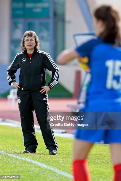 Ulrike Ballweg of Germany U16 Girls during the match between U16 Girls Germanyl v U16 Girls France on the UEFA International Development Tournament...