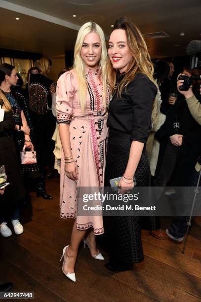 Amber le Bon and Alice Temperley attend the Temperley London FW 17 Fashion Show on February 19, 2017 in London, England.