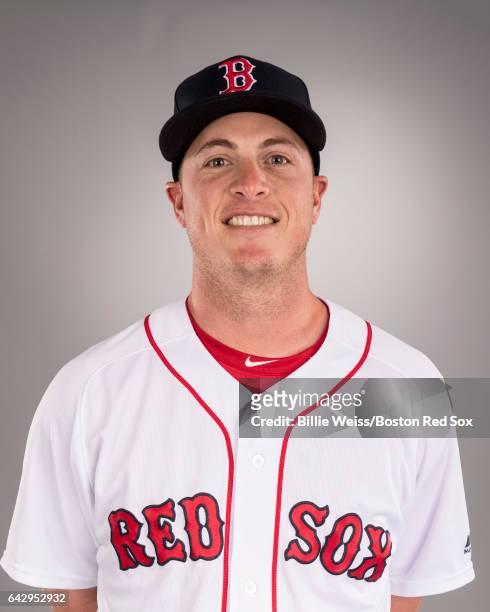 Matt Dominguez of the Boston Red Sox poses for a portrait during photo day on February 19, 2017 at Fenway South in Fort Myers, Florida .